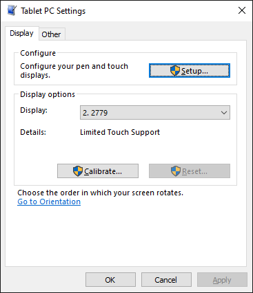 TabletPCSettingSetup
